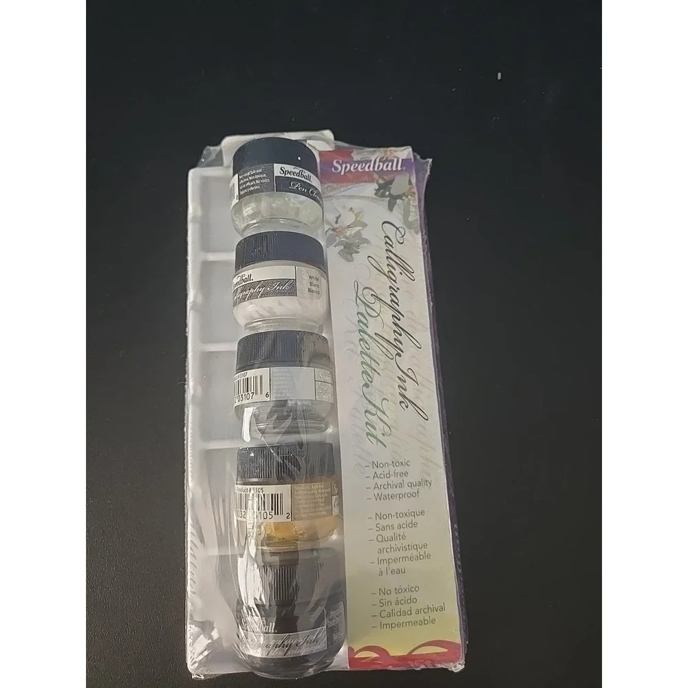Speedball 5 Color Calligraphy Ink Set Palletta Kit 3133‎